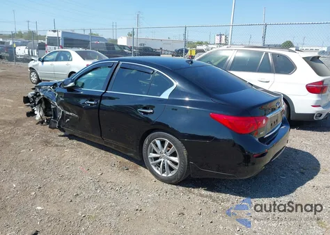 2015 Infiniti Q50 Premium z USA, uszkodzony, nr VIN JN1BV7AR0FM392966